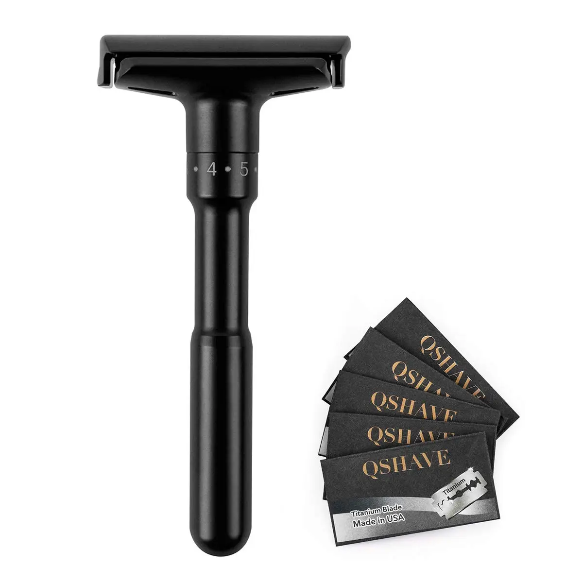 Adjustable Double Edge Safety Shaving Razor Deluxe Set (Razor) Comfort