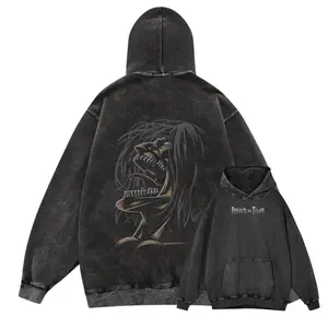 ATTACK ON TITAN I ACID WASH HOODIE