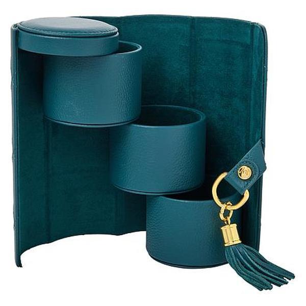 Joy Mangano Joy First Class Luxury Leather Hard Sided Jewelry Case