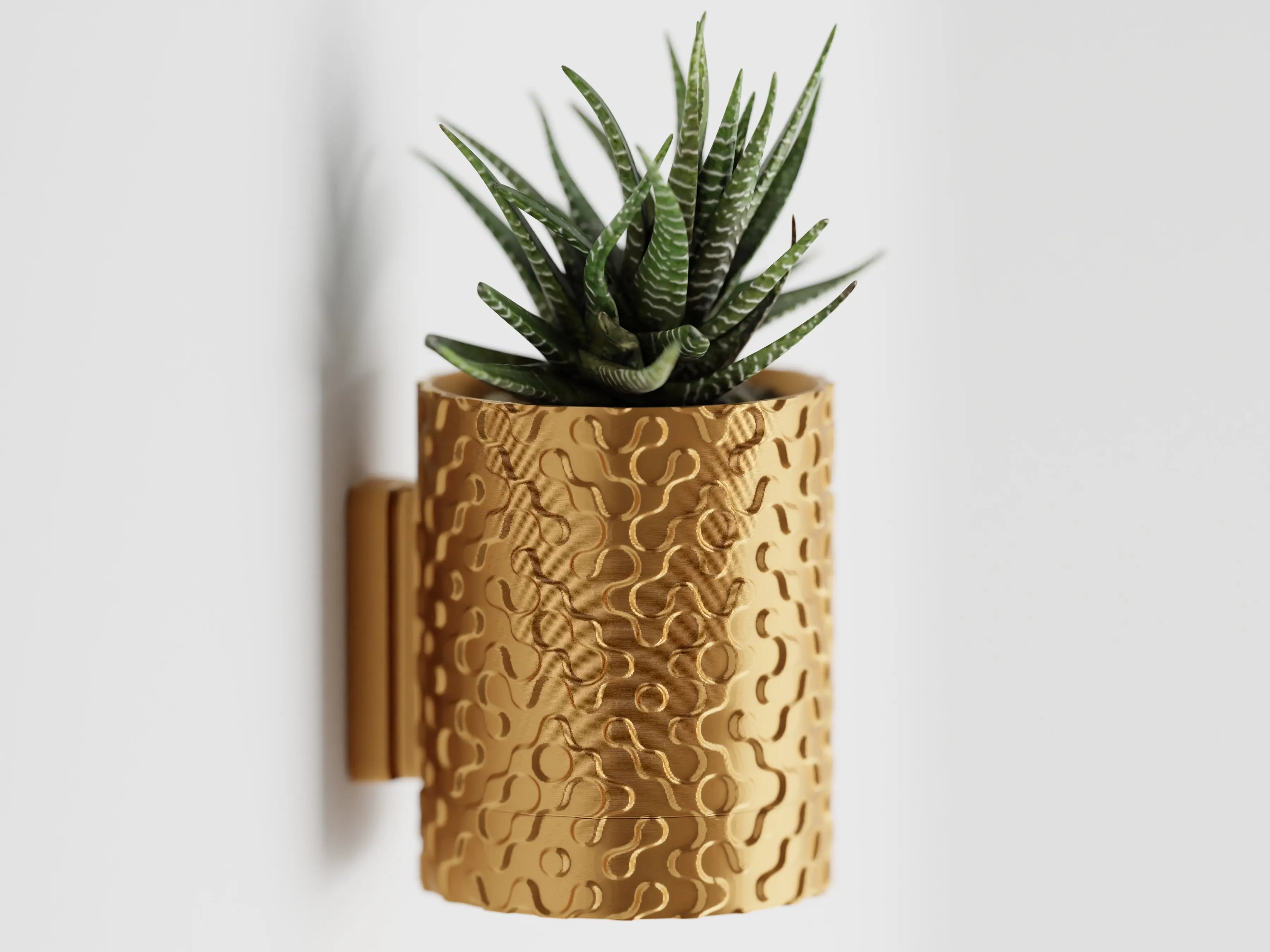 Modern Geometric Wall Planter with Removable Drip Tray - Ideal for Bathroom, Kitchen, and Living Room Wall Decor, Perfect for Indoor and Outdoor Plants