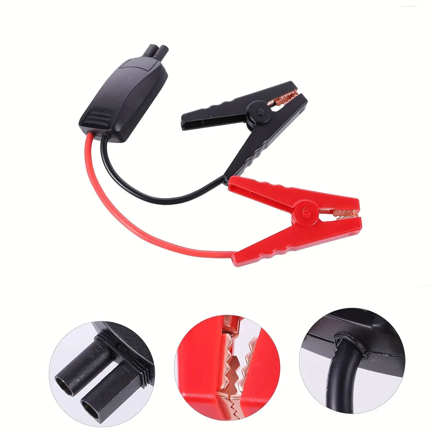 Portable Car Emergency Starter Clip Cable, Suitable for 12V Car and Truck Emergency Starters, Essential Automotive Tool for Quick Starts
