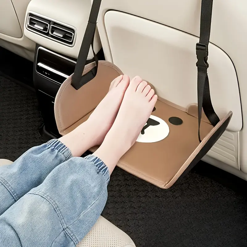 A portable car seat pedal shaped like a bear is suitable for most vehicles to improve comfort and style. Snug Fit Unique