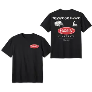 Peterbilt T-Shirt, Trucker Humor Graphic Tee with Bold Attitude Slogan, Class Pays Back Print Design, Soft Cotton Unisex Top for Truck Drivers & Peterbilt Fans