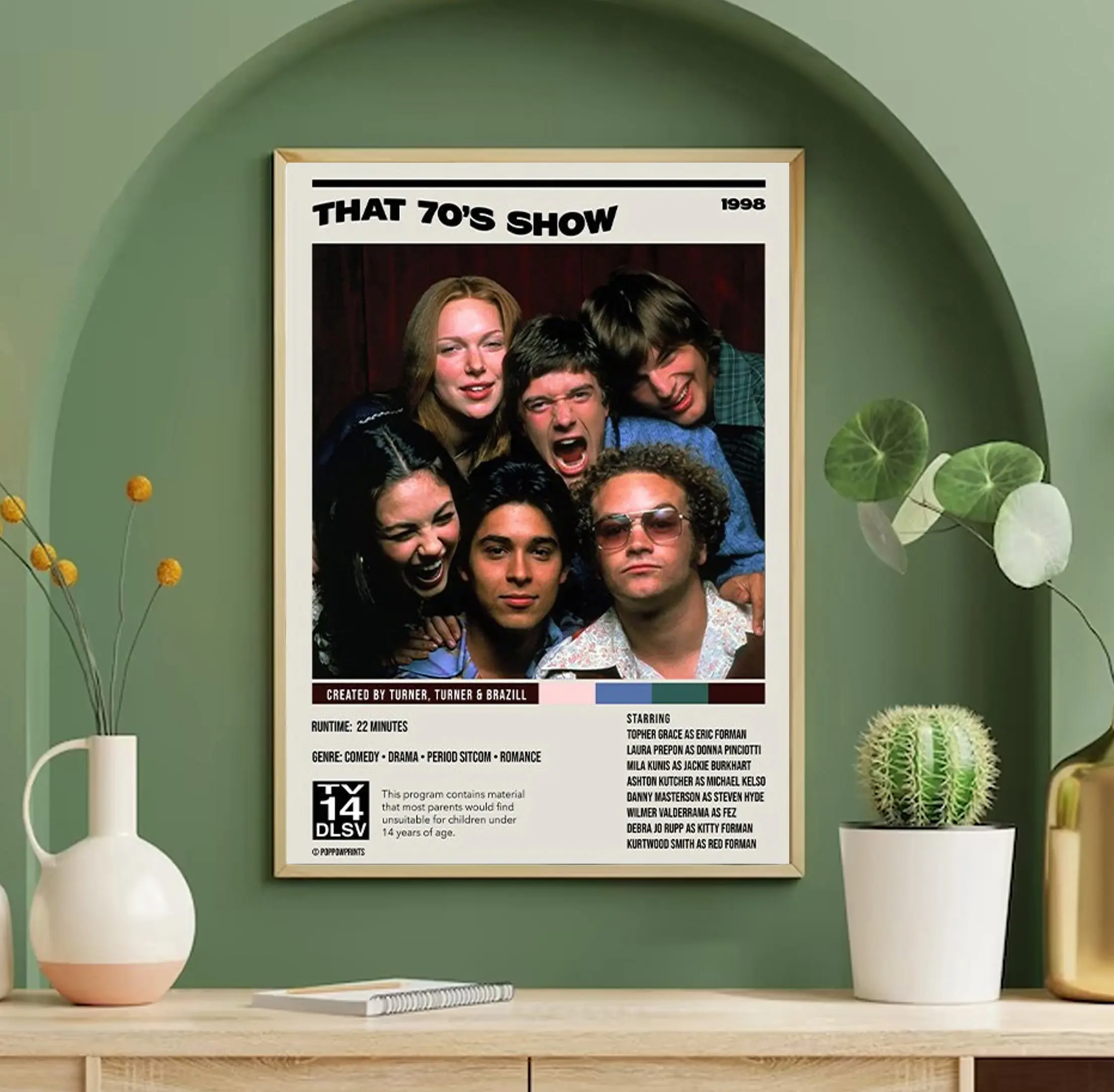 That 70's Show 90s Teen Sitcom Minimalist Vintage Poster, Birthday Gift, Christmas Great Gift For Film Fan, Mom, Dad, Wall Decor Unframed