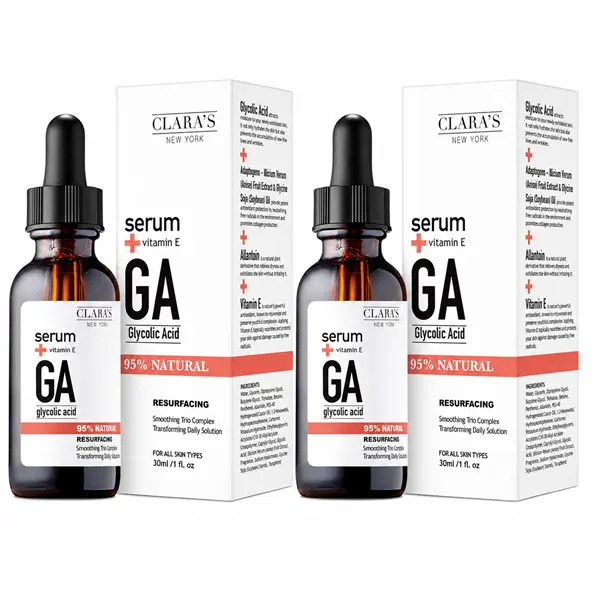 CLARA'S NEW YORK  Resurfacing Glycolic Acid Facial Serum 30ml/1 fl.oz Buy 1 Get 1 Free
