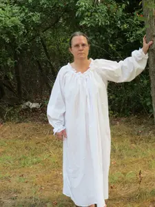 Renaissance White Chemise Long sleeved full length Steampunk POTC Cosplay LARP