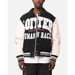 Loiter Vice City Varsity Jacket Black Loiter Vice City Varsity Jacket Black