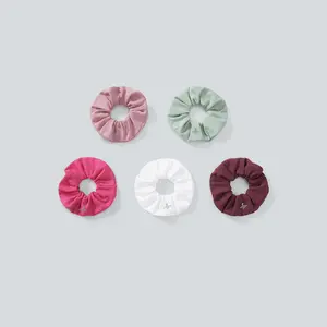 Halara Softlyzero Plush Solid Pleated Scrunchie-Surprise Color