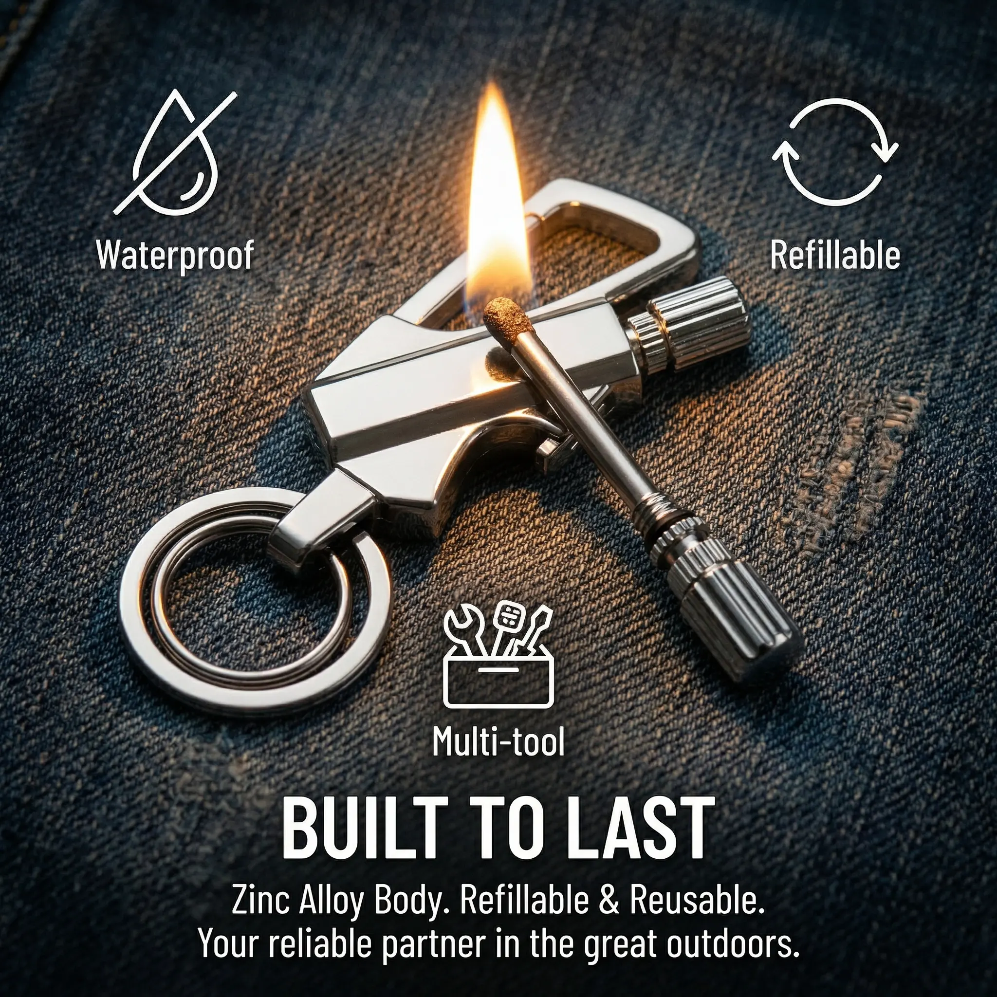 zippo lighter keychain - TikTok Shop