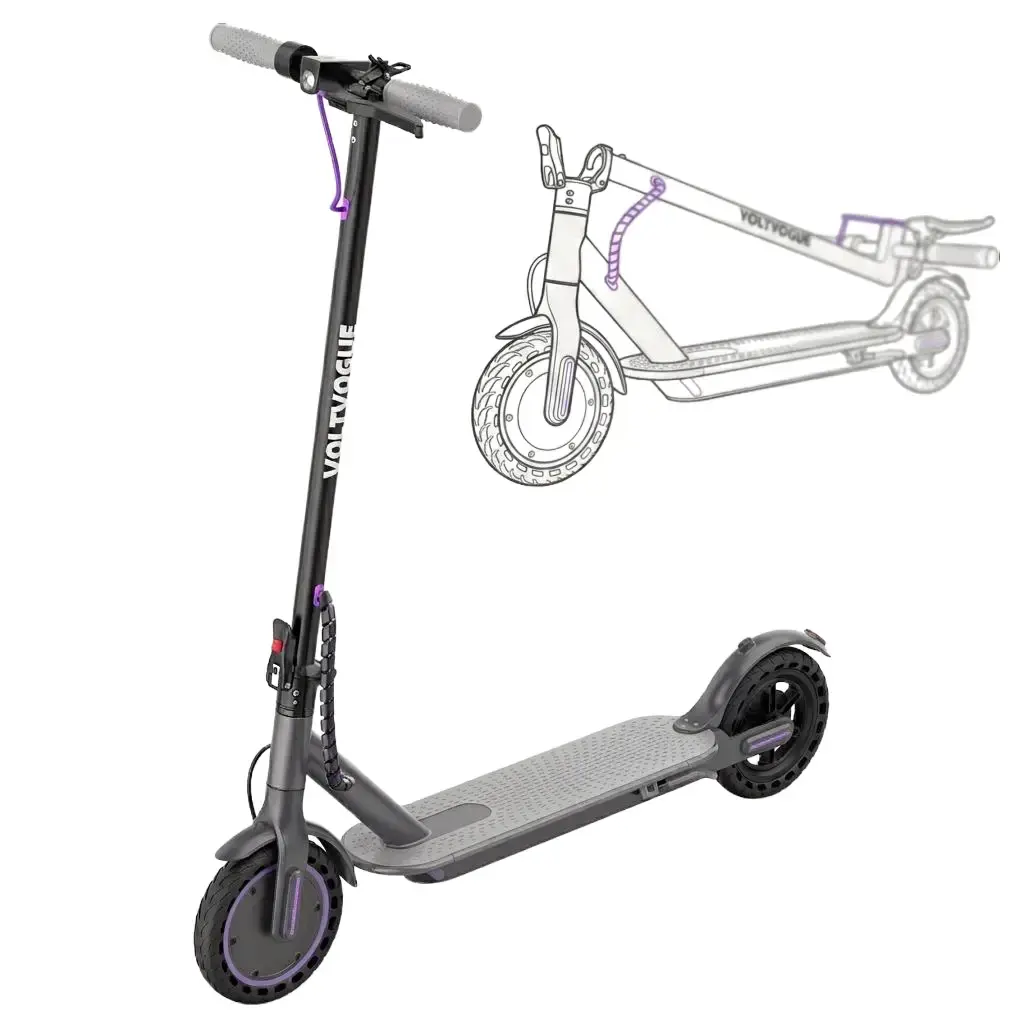 350W Electric Scooter,19MPH Top Speed,15 Miles Long Range Lightweight Bluetooth Scooter,Foldable Commuter E-Scooter with 8.5" Solid Tires,4 Speed Modes Adult Electric Scooter,Dual Brake System & APP Control for City/Daily/Urban Commute, Portable Scooters
