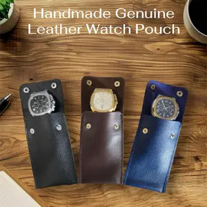 Belvoire Genuine Leather Watch Pouch | Luxury Travel Case