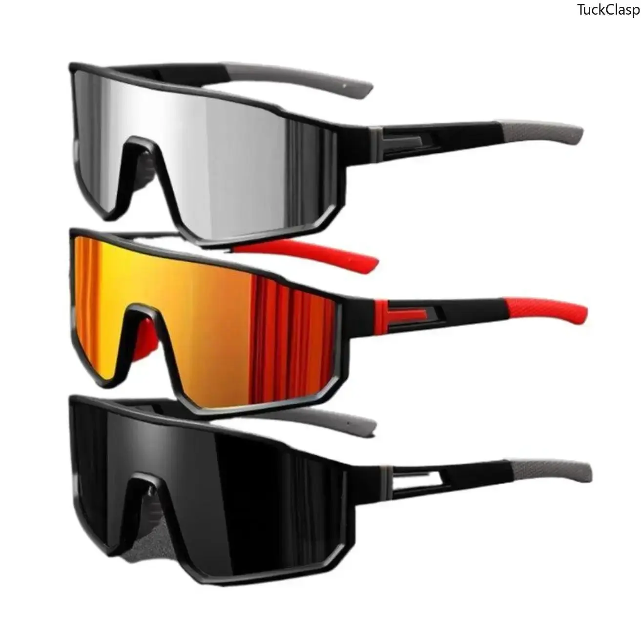 2026 3-Pack Unisex Cycling Sunglasses with UV400 Protection, Windproof Lightweight Sports Shades for Running, Hiking, Driving, and Outdoor Activities, Stylish Durable Eyewear for Men and Women