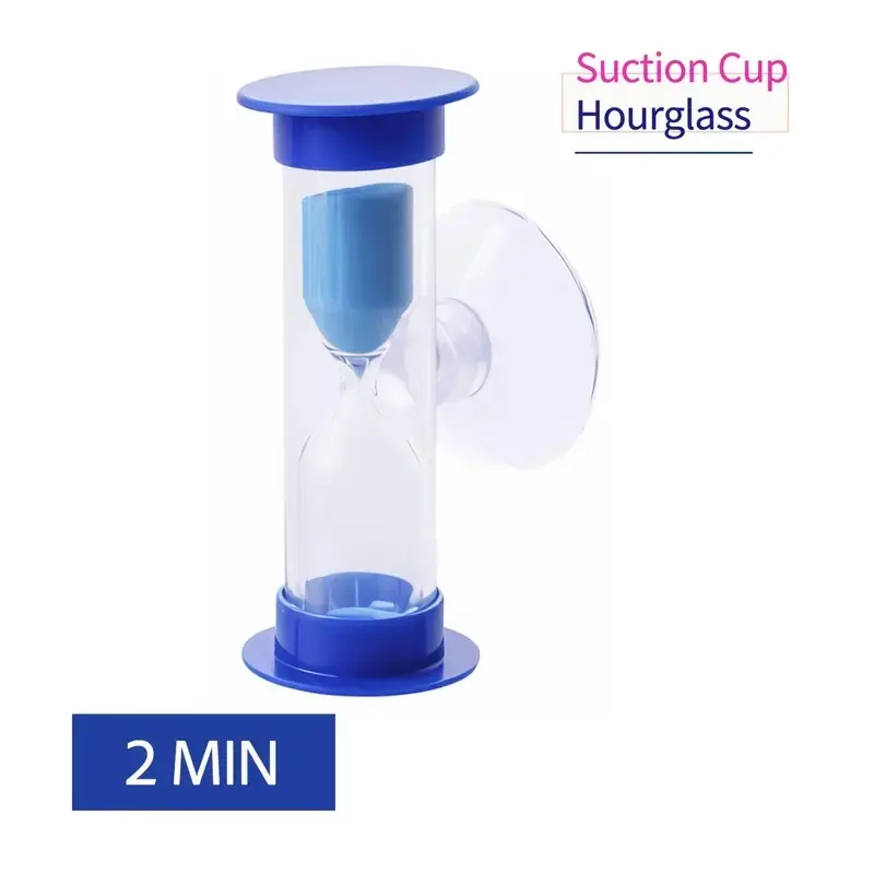 Colorful Sand Timer Hourglass, Blue or Pink, Battery-Free Desk Timer