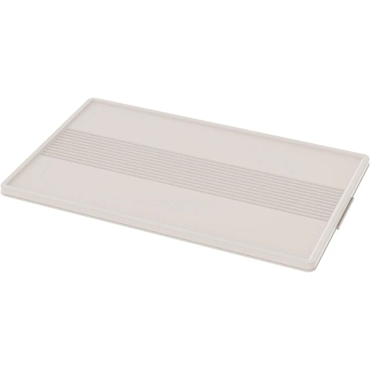 SAILUN Polypropylene Plastic Lid for 127QT/32Gal Stackable Storage Bin, 1-Pack Space-Saving Home Supplies Cover for Home & Garage Organization (28" W x 17" D, Beige)