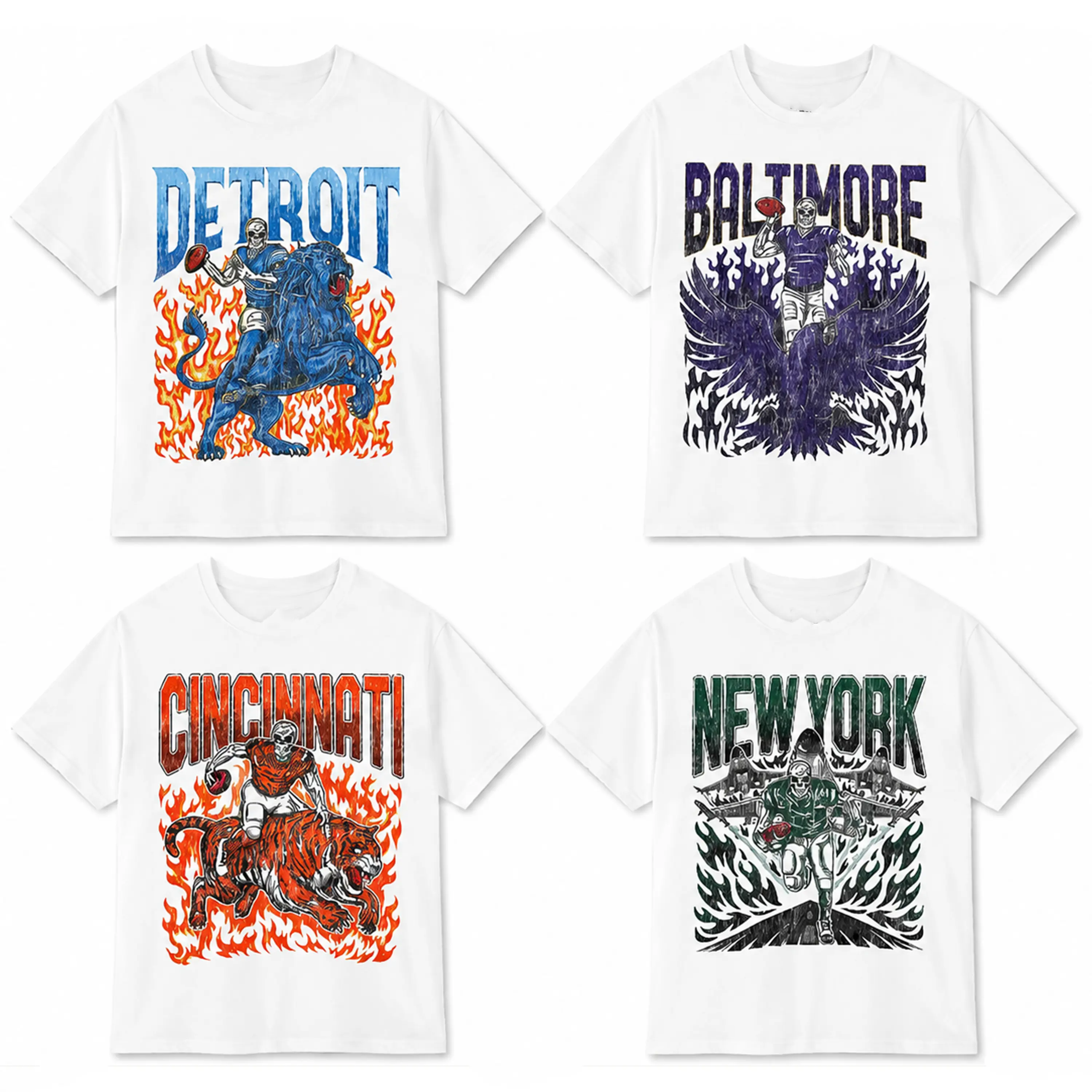 Retro Skeleton All Teams Football Shirt, Classic Sport Graphic Tees, Game Day Outfit, College Halloween Shirt, Menswear & Womensear