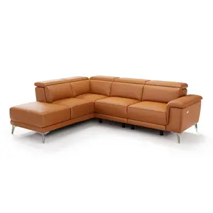Pista Leather Reclining Sectional Sofa