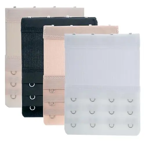 Set02  4pcs, Bra Extender 4 Hook 3/4 Inc