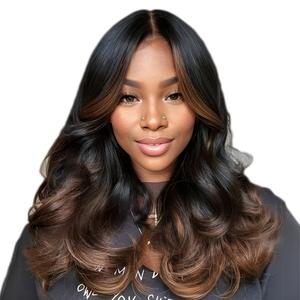 Nadula 7x5 Invisible Knots Loose Body Wave Wig Black To Chestnut Brown Color Put On And Go 180% Density Human Hair TikTokShopStockUp