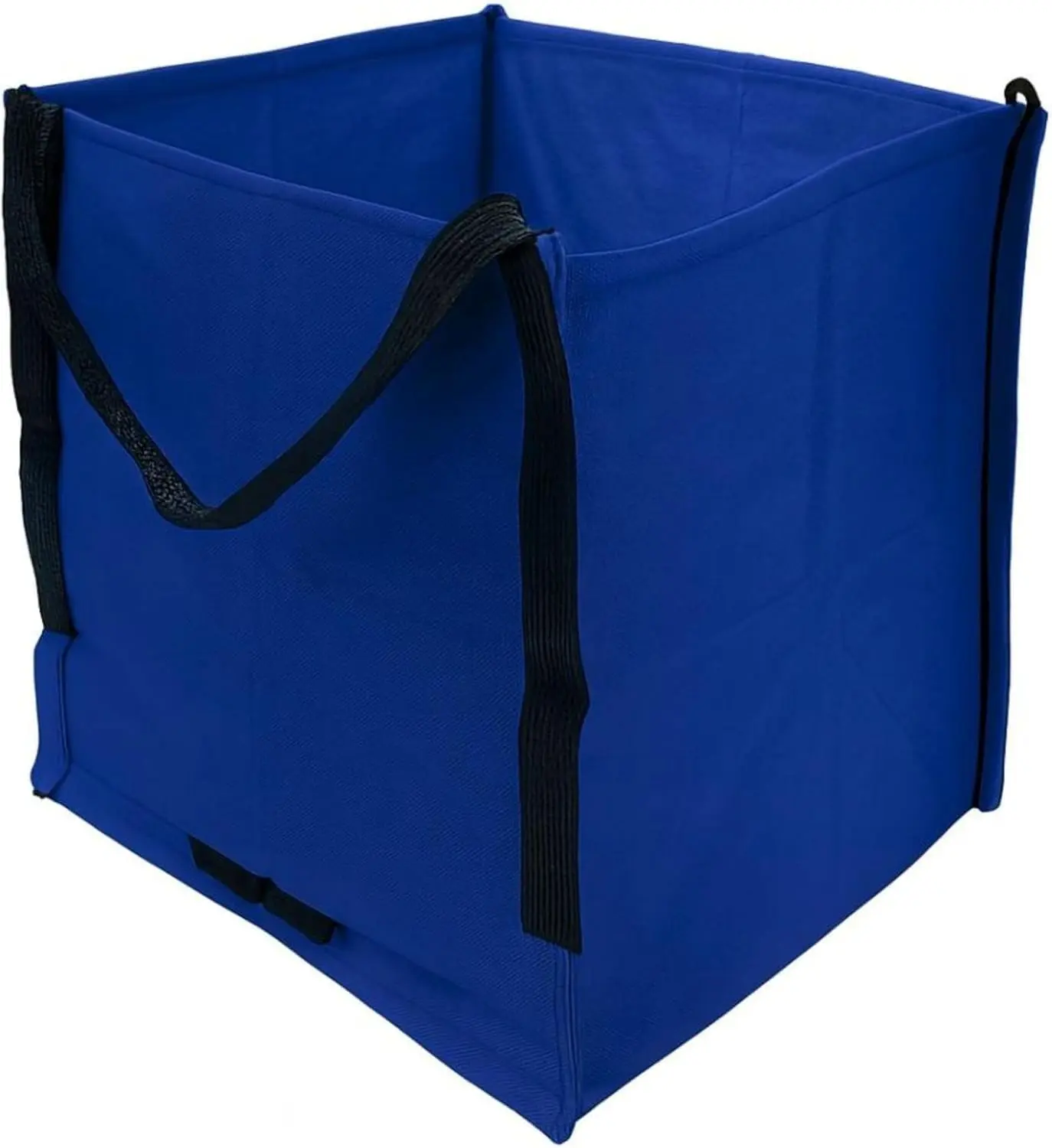 Heavy Duty Storage Tote Bag 22-Gallon, Blue | Rugged Woven Polypropylene Moving Bag, Reusable Self-Standing Design, Holds up to 500 Pounds
