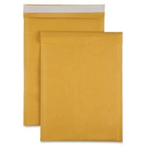 Lightweight Kraft Paper Self-Sealing Durable Size 5 Bubble Cushioned Mailers, 100 Per Carton, Office Postal Supplies with Interior Bubble Cushioning, Mail Transit