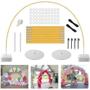 Balloon Arch, Sturdy Balloon Arch Kit,10Ft Wide & 9FT Tall Balloon Arch Stand with Fillable Bases, for Wedding, Birthday, Baby Shower, Graduation Decorations Photo Backdrop
