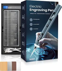 Engraving Pen for Metal Wood Glass Plastic, Engraving Tool with LED Light, 31 Bits, Cordless, 5 Speeds, Rechargeable, Engraver Kit Craft Easter Gifts for for Teens Adults Beginner