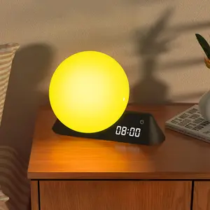 Smart Sunrise Alarm System - WiFi-Enabled Wake-Up Light with Customizable Sunrise & White Noise, Integrates with Home Automation