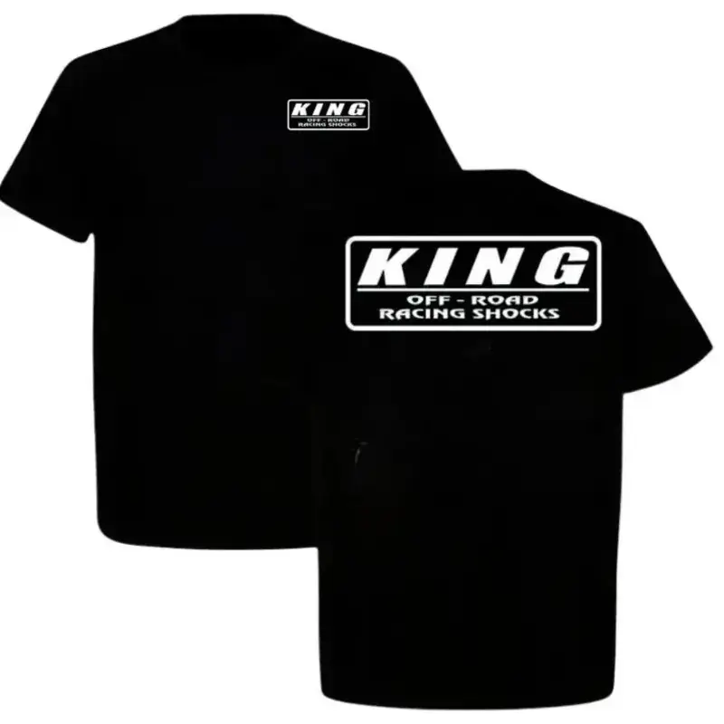 King Off-Road Racing Shocks Tee, Desert Racing Graphic Tee, Baja Trophy Truck Tee, Car Lover Tshirt - Unisex Designs - Fashion for All Casual Streetwear Round Neck Menswear