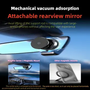 Powerful magnetic 360° rotating car phone holder, Universal smartphone holder, suitable for multiple scenarios including office, home, Anti-shake suction cup holder, compatible with multiple brands of phones such as Apple, Huawei, Xiaomi, Samsung