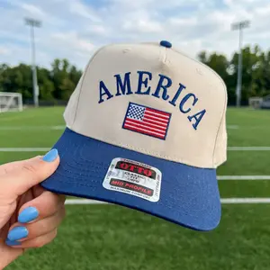 CLASSIC AMERICA TRUCKER HAT, USA FLAG Embroidered Baseball Cap, Trucker Hats Women
