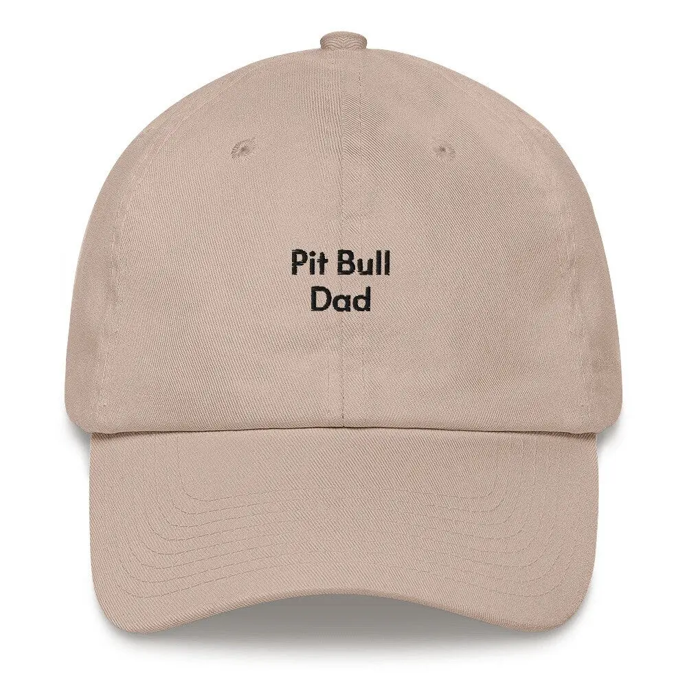 Pit Bull Dad Embroidered Hat