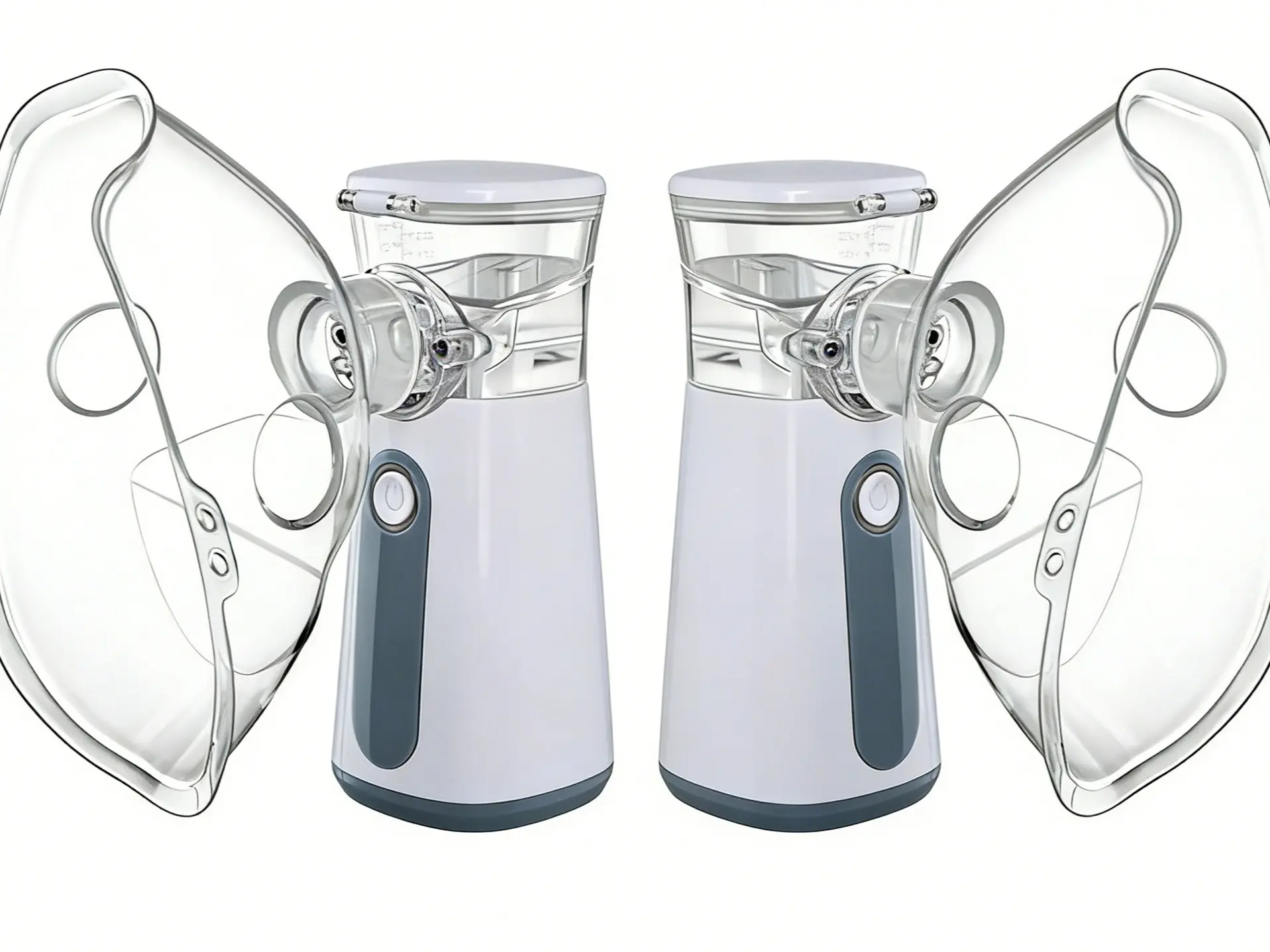 2PCS  Portable Humidifier, Handheld Dry Battery Operated for Home and Travel Use, Two Piece Set, Batteries Not Included