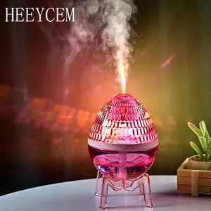 Crystal Starry Sky Humidifier – USB Powered Quiet Mist, 7-Color Ambient Rotating Light with Table Lamp and Plastic Base, Suitable for Bedroom, Living Room, and Office – Birthday, Christmas, and Romantic Date Gift