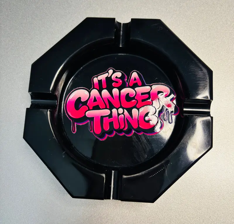 Zodiac "It's a Cancer Thing" Ashtray - Handmade Resin Zodiac Decor