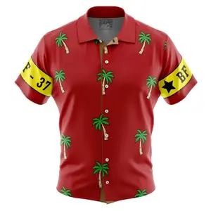 Franky’s Shirt One Piece Button Up Hawaiian Shirt | Cool Summer Ape Anime Vibes for Men & Fans for adults and children