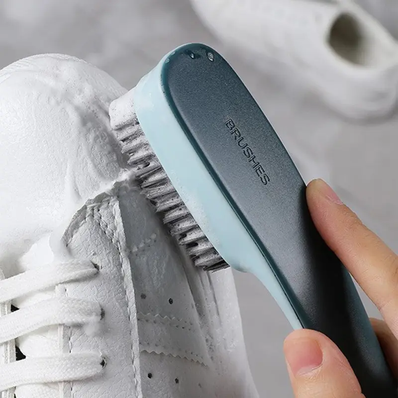 Summer Stuff Shoe Brush, 1 Count Multipurpose Shoe Cleaning Brush, Plastic Clothes Scrubbing Brush, Household Cleaning Tool