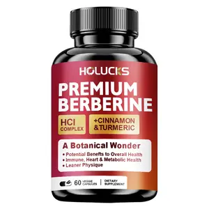 Premium Berberine Capsules, Digestion Wellness & Banlanced Diet, Vascular & Circulatory Health, Sugar & Insulin Balance|Plus with Ceylon Cinnamon, Turmeric & Black Pepper, Easy to absorb Berberine Supplement | Supports Health Metabolic Immune