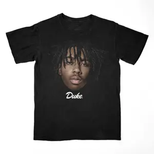 Isaiah Evans Portrait Graphic T-Shirt – Minimalist Close-Up Basketball Player Tee with Vintage Streetwear Aesthetic for Fans