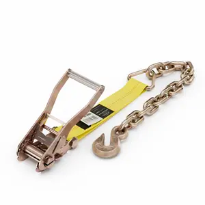 2 inch Replacement Ratchet Strap with Chain Extension
