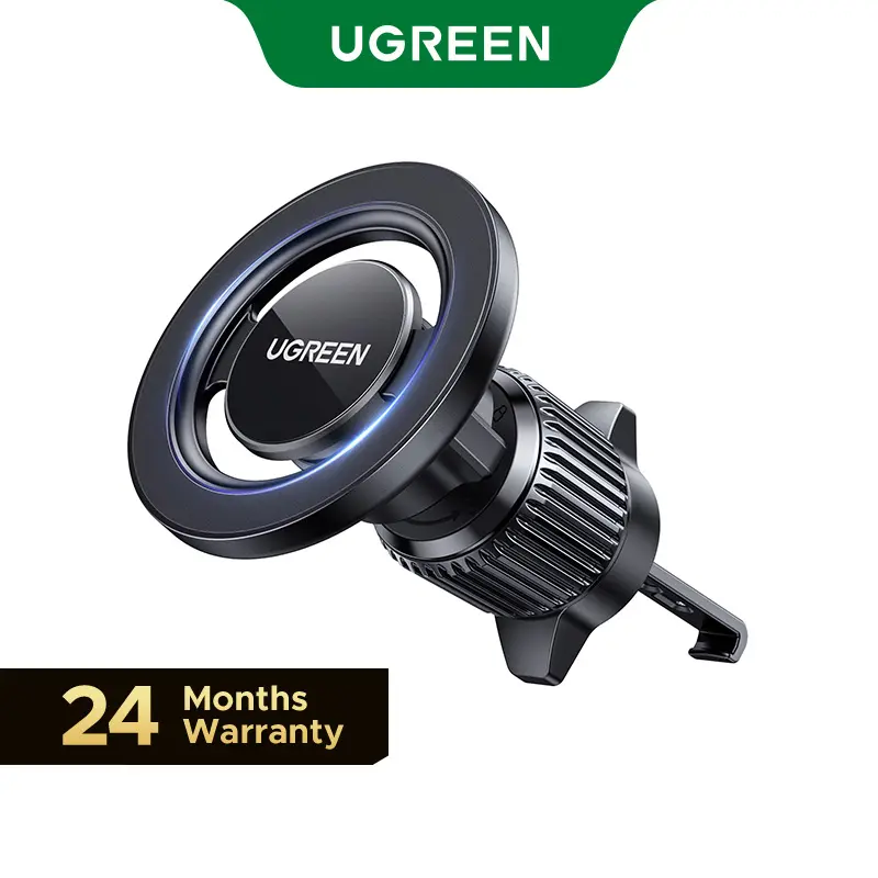 UGREEN Car Phone Mount for Magsafe Air Vent Car Mount Magnetic Phone Holder Compatible with iPhone 17 16 15 14 13 12 Pro Max, Strongest Magnet Black,DealsForYouDays