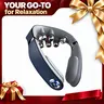 SKG PowerFold Foldable Neck Massager - Deep Tissue Muscle Massager, 9D Electric Shiatsu, 4 Levels of Heat, 270g Lightweight Portable, Pain Relief for Adults, Christmas Gift