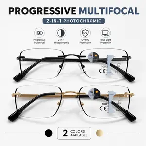 Progressive Multifocal Photochromic Reading Glasses – Smart Readers for Near & Far Vision, Blue Light Blocking & UV Protection outdoorfun