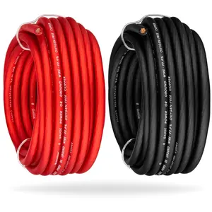 8 Gauge Power or Ground Wire - 99% OFC - 25ft Red & Black - Marine, Speaker,  Cables