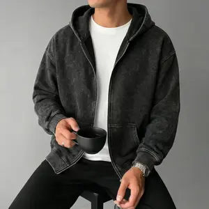 Men's Vintage Washed Street Style Hoodie Loose Fit Hooded Sweatshirt Ideal Gift for Casual Fall Wear