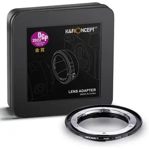 K&F Concept Lens Mount Adapter Compatible for Nikon Nikkor F/AF AI AI-S Lens to Canon EOS EF EF-S Mount Cameras