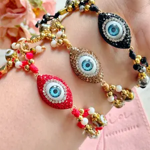 Sparkly Good Vibes - Evil Eye Bracelet Fashionable Jewelry Accessories Modern Fashion Accessories