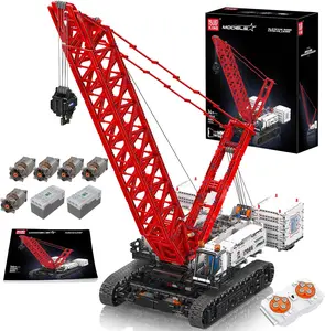 Mould King 17046 Heavy Crane Lifter Crawler Truck Engineering Vehicles Building Block Toy Set 4494 Pcs Model