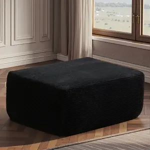 CAODOC Square Ottoman 29 x 37 x 16 Inches Poof Home Decor Floor Pouffe Ottoman Foot Rest for Couch Sofa Bean Bag Chairs Living Room Bedroom