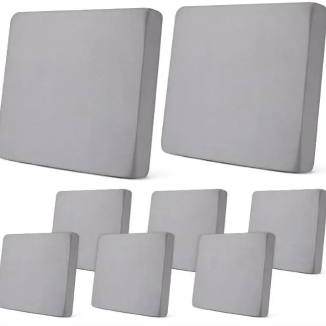 8 Pcs Light Gray