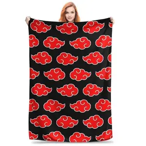 Anime Cloud Soft Warm Flannel Plush for Sofa Couch Bed Travel Halloween Christmas Party Cosplay k-pop demon hunter spiritual  Cute Cartoon Highland Cow Throw Whimsical Unicorn Cheetah Flannel cobija retro fan essential cozy movie gift